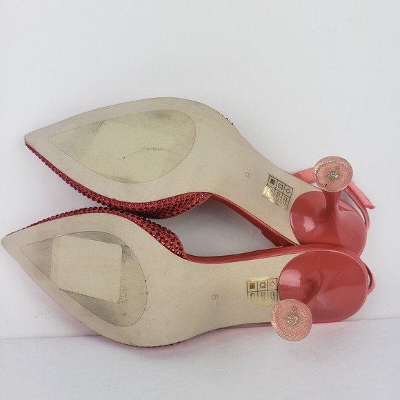 Jeffrey Campbell Women's Rose Combo Zivote Rhinestone Slingback Pumps Size 9 - Picture 14 of 16